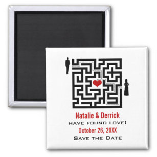 Love Maze Save the Date Magnet