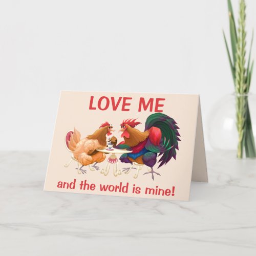 Love Me and the World is Mine T_Shirt Holiday Card