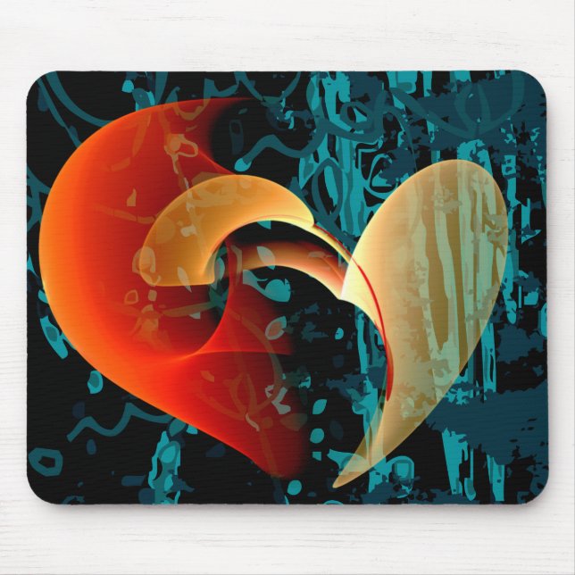 Love Me Brago-Mitchell Fine Fractal Art Mouse Pad (Front)
