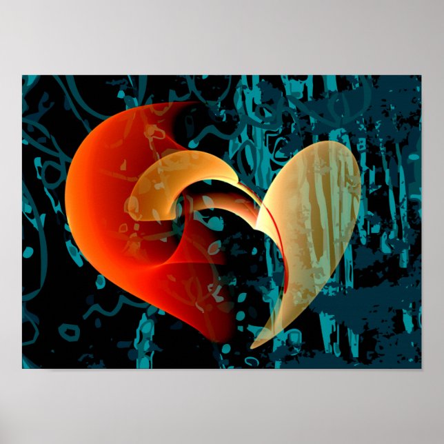 Love Me Brago-Mitchell Fine Fractal Art Poster (Front)