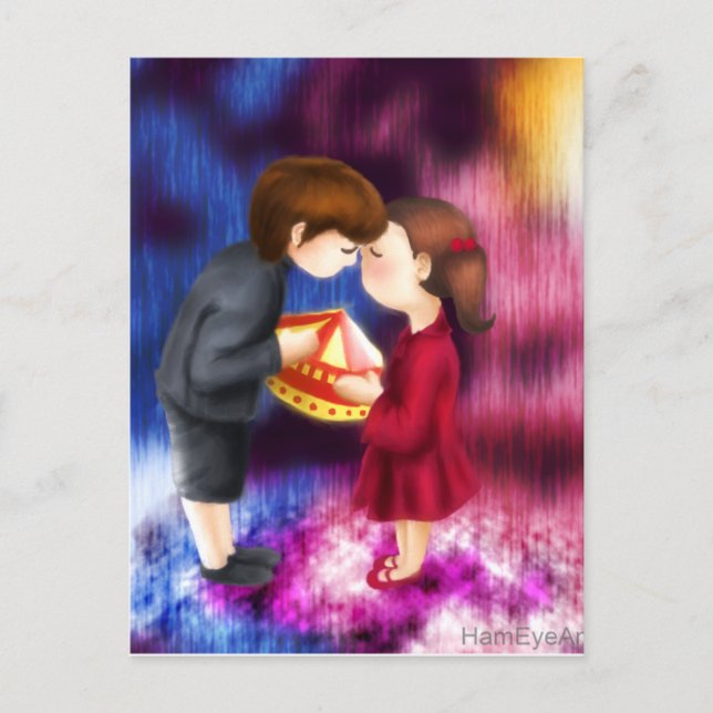 Love Me if you Dare Postcard (Front)