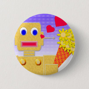 Love Me, I'm a Bot Pinback Button