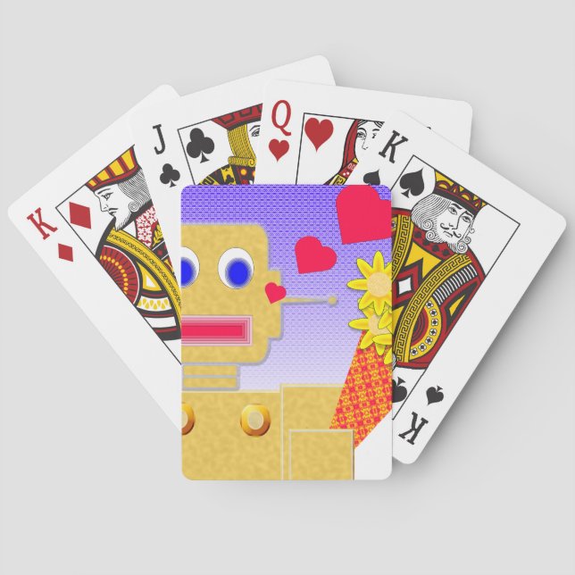 Love Me, I'm a Bot Poker Cards (Back)