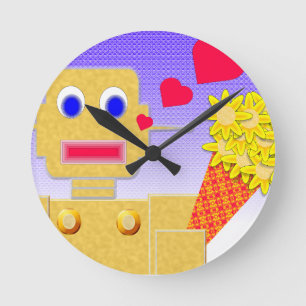Love Me, I'm a Bot Round Clock