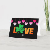 Love Me I'm Irish with Pink Valentine's Day Holiday Card (Back)
