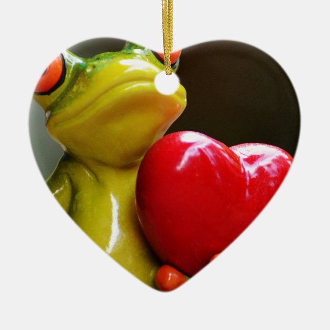 Love Me....I'm Lonley Ceramic Ornament (Front)