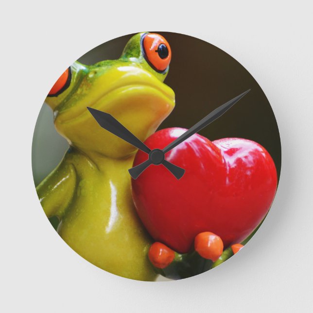 Love Me....I'm Lonley Round Clock (Front)