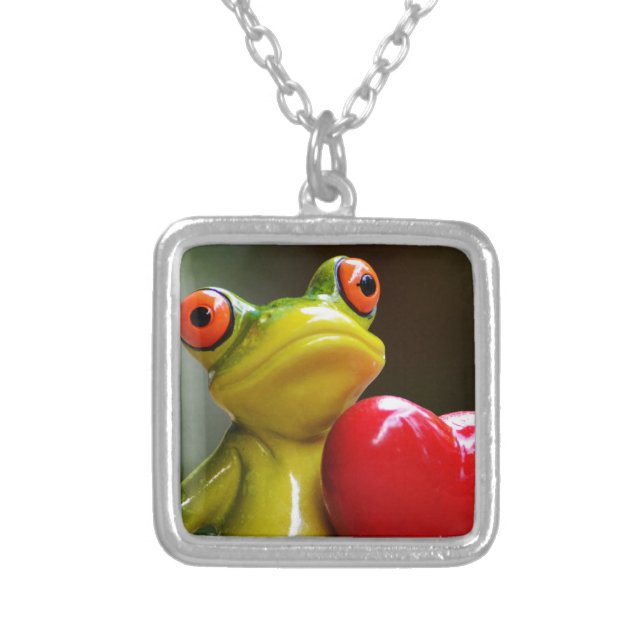 Love Me....I'm Lonley Silver Plated Necklace (Front)