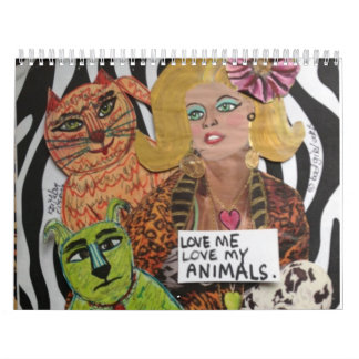 LOVE ME LOVE MY ANIMALS medium CALENDAR