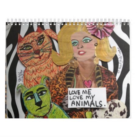 Love Me Love My Animals Medium Calendar