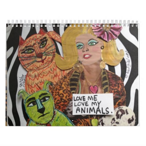 LOVE ME LOVE MY ANIMALS medium CALENDAR