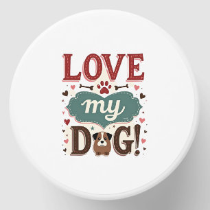 Love Me Love My Dog Vintage Cute Paw Print Dog Lov Mini Candle Favors