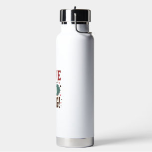 Love Me Love My Dog Vintage Cute Paw Print Dog Lov Water Bottle