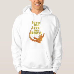 Love Me Love My Lizard Vintage Style Pet Zard Hoodie