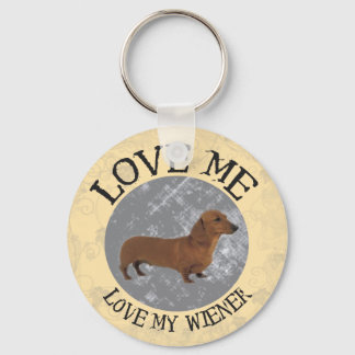 Love me, love my Wiener Keychain