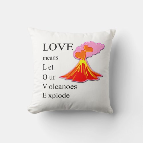 Love mean matchboxes throw pillow