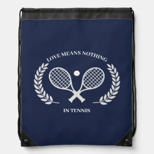 Love Means Nothing In Tennis Navy Blue bag