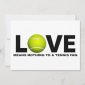 Love Means Nothing to a Tennis Fan (Front)