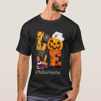 Love Medical Assistant Halloween Costume Pumpkin S T-Shirt
