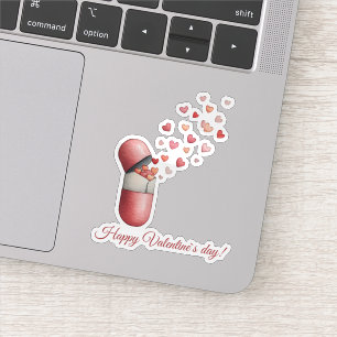 Love Medicine Valentine's Day Design Sticker