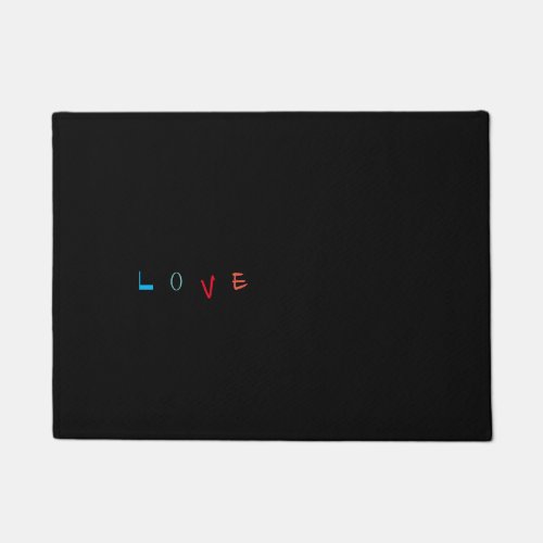 Love Meditate  Doormat