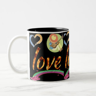 love melody Two-Tone coffee mug