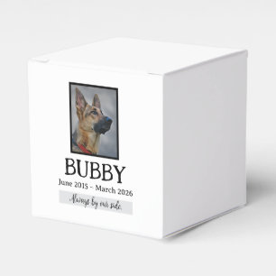 Love Memorial Funeral Pet Loss In Our Hearts Forev Favor Boxes