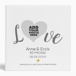 Love memories keepsake photography 3 ring binder