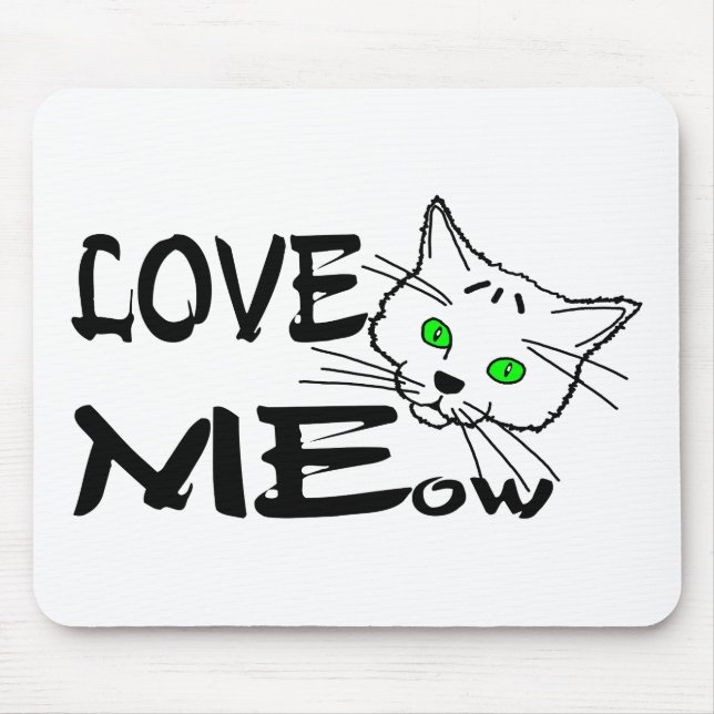 Love MEow Mouse Pad (Front)