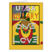 Love Message in Rasta Colors Art Print (Front)