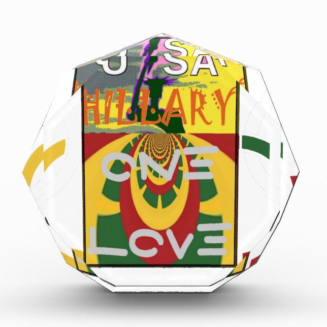 Love Message in Rasta Colors Art Print Award (Front)