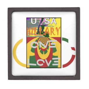 Love Message in Rasta Colors Art Print Gift Box