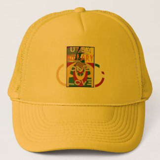 Love Message in Rasta Colors Art Print Trucker Hat