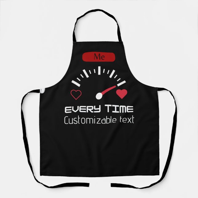 Love meter Every time All-Over Print Apron (Front)