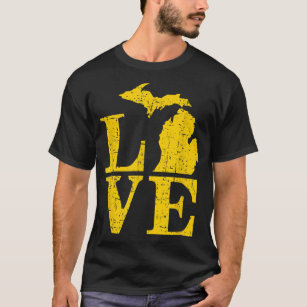 Love Michigan Vintage MI Wolverine State Pride  T-Shirt