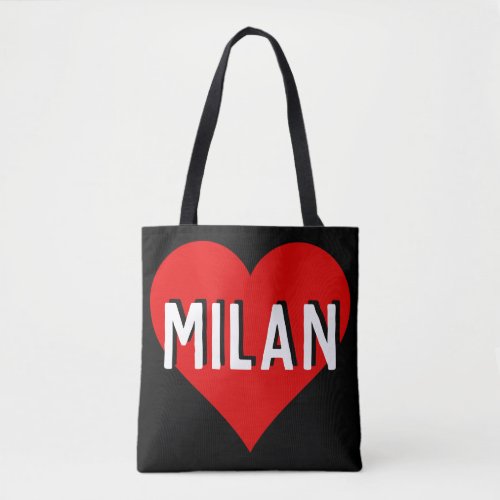 Love Milan Italy Tote Bag