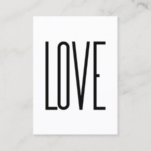 Love - Minimalist Design Business Card