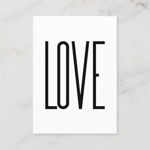 Love _ Minimalist Design Business Card