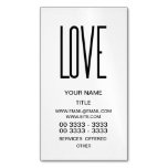 Love - Minimalist Design Magnetic Business Card