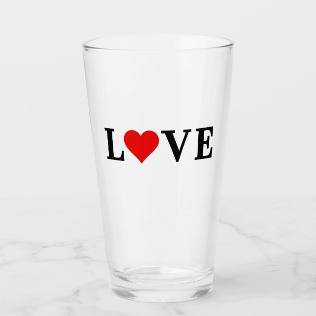 LOVE Minimalist Elegant Glass (Front)