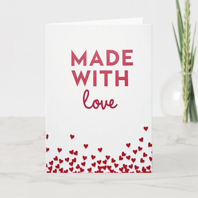 Love Minimalist Made With Card (Front)