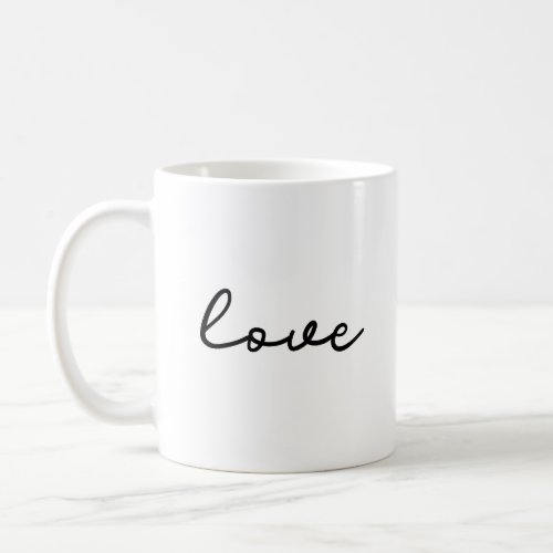 Love minimalist mug