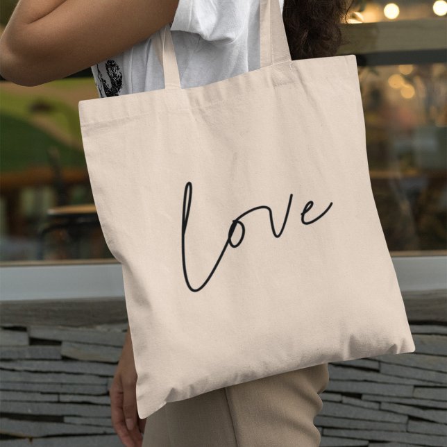Love minimalist tote bag (Creator Uploaded)