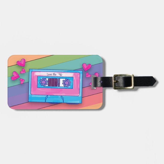 Love Mix 96 Rainbow Luggage Tag (Front Horizontal)