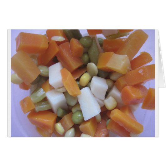 Love Mixed Vegetables Cards (Front Horizontal)