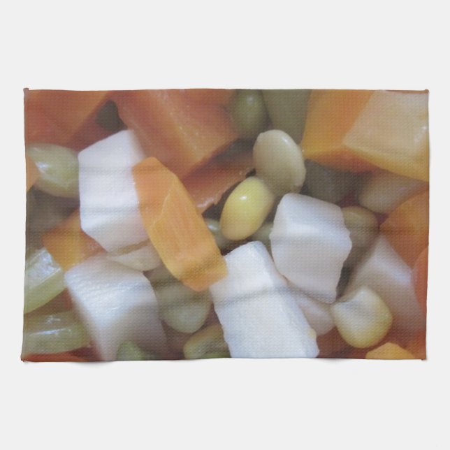 Love Mixed Vegetables Towel (Horizontal)