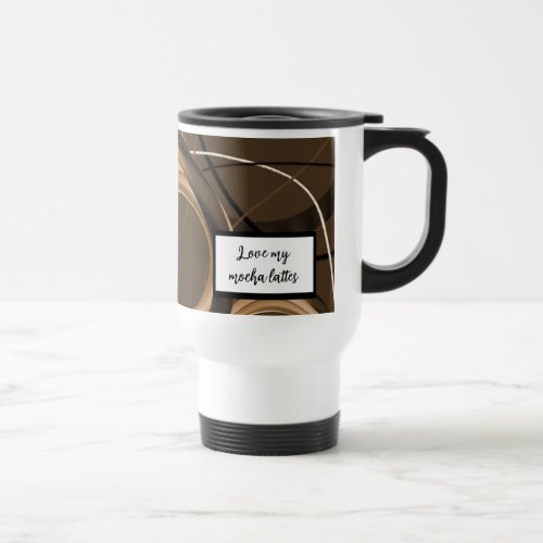 Love Mocha Lattes Abstract Swirl Mug