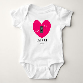 LOVE MODE (always) Baby Bodysuit