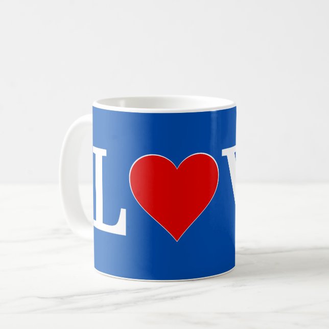 LOVE modern chic Coffee Mug (Front Left)