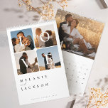 Love Modern Elegant Couple Wedding Photo Memories Calendar<br><div class="desc">Celebrate your special wedding memories all year round with our newlyweds wedding photo memories collage calendar! Easily personalize it with your wedding day photos and relive the love and joy every day. A beautiful personalized calendar that truly tells your love story! Also makes a wonderful gift for friends and family....</div>